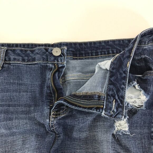 Maurices Distressed Cut-Off Stretch Denim Shorts Women's Plus Size 22 Summer - Picture 3 of 9